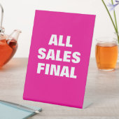 Al verkoop definitief teken, Kleinhandelsopslag si Reclamebord Met Voetstuk (Insitu)