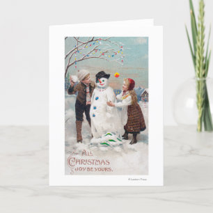 Al Vreugde van Kerstmis is van u Feestdagen Kaart