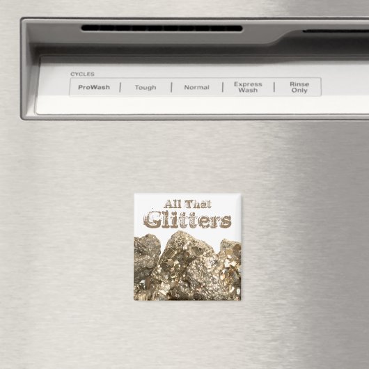 "Al wat glinstert" dwaal goud Magneet (Insitu (Vaatwasser))