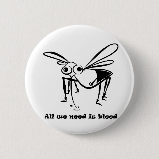 Al we need is blood ronde button 5,7 cm (Voorkant)