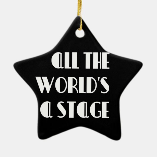 Al Wereld een Stadium Keramisch Ornament (Achterkant)