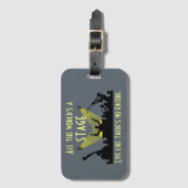 Al wereld is een Niveau Inspirerende Groep van het Bagagelabel (Voorkant (verticaal))