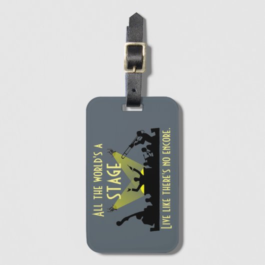 Al wereld is een Niveau Inspirerende Groep van het Bagagelabel (Voorkant (verticaal))