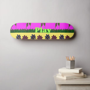 Al werk en geen spel persoonlijk skateboard