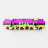 Al werk en geen spel persoonlijk skateboard (Horizontaal)