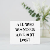 Al wie wander briefkaart (Staand voorkant)