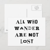 Al wie wander briefkaart (Voorkant / Achterkant)