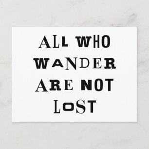 Al wie wander briefkaart