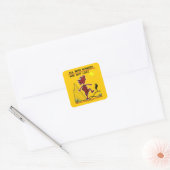Al wie wander en dromen vierkante sticker (Envelop)