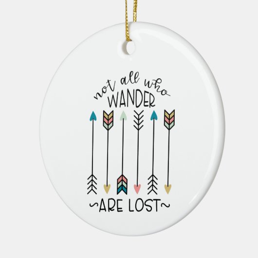 Al wie wander keramisch ornament (Links)