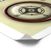 Al wie wander.-Reizen citaat - kunstdruk Poster (Hoek)