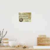 Al wie wander.-Reizen citaat - kunstdruk Poster (Keuken)