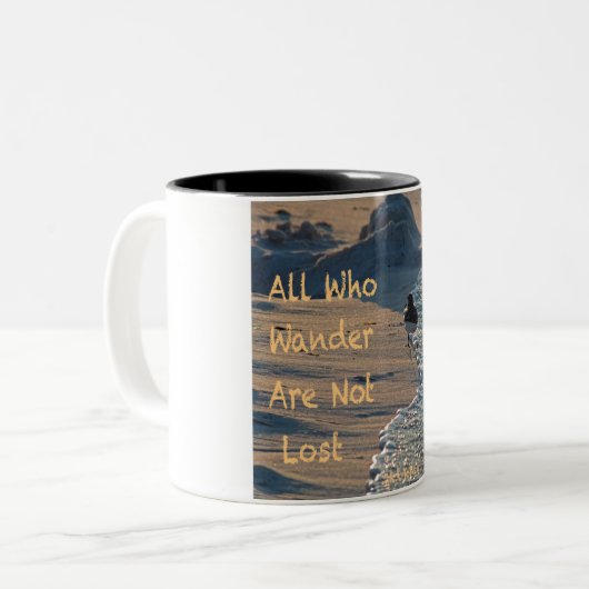 Al wie wander tweekleurige koffiemok