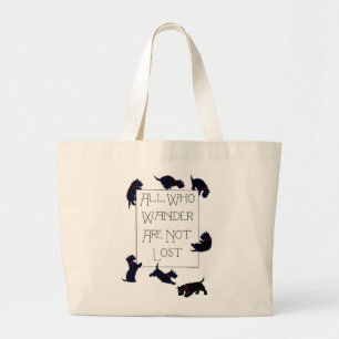 Al wie wast. . . Scotties ook. Grote Tote Bag
