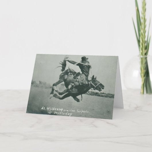 Al Wilkenson rijdt Torpedo. Kaart (Voorkant)
