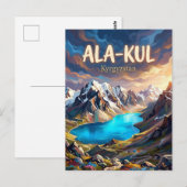 Ala-Kulmeer Kirgizië Briefkaart (Voorkant / Achterkant)