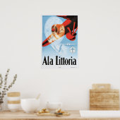 ALA LITTORIA Airlines  Italië Poster (Keuken)