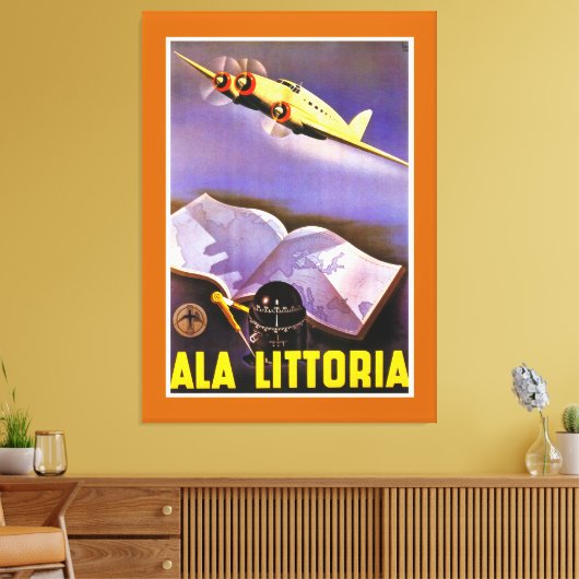 Ala Littoria Canvas Afdruk (Insitu (Woonkamer))