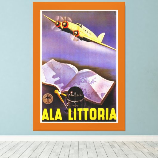 Ala Littoria Canvas Afdruk (Insitu (Houten vloer))