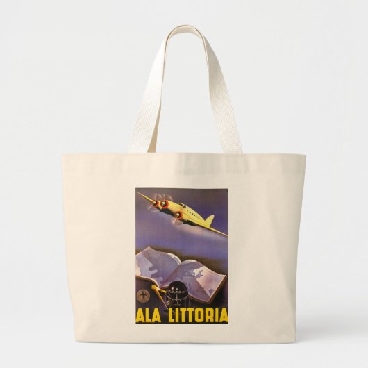 Ala Littoria Grote Tote Bag (Voorkant)