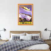 Ala Littoria - m Canvas Afdruk (Insitu (Slaapkamer))