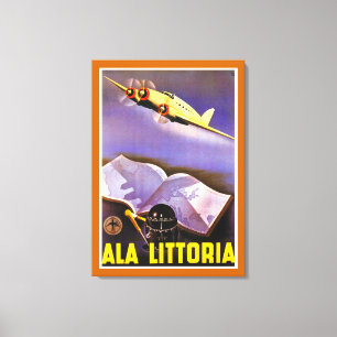 Ala Littoria - m Canvas Afdruk