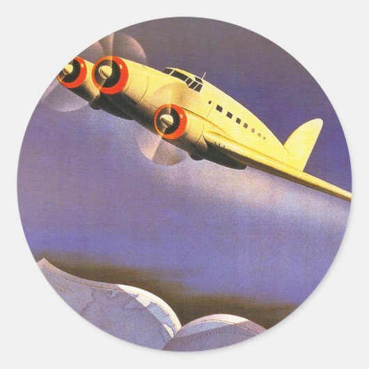 Ala Littoria Ronde Sticker (Voorkant)