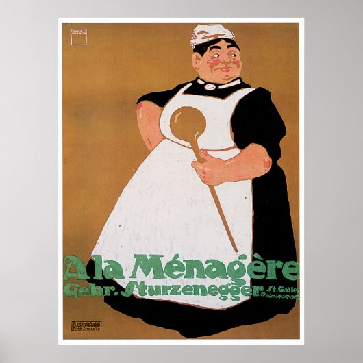 Ala Menagere  Food and Art Poster (Voorkant)