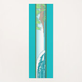 Ala Moana Diamond Head Hawaiian Sunset - Blauwgroe Yogamat (Voorkant)