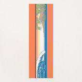Ala Moana Diamond Head Hawaiian Sunset - Tangerine Yogamat (Voorkant)