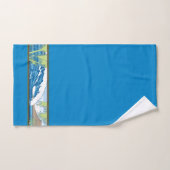 Ala Moana Diamond Head Hawaiian Surf Sign - Blauw Bad Handdoek (Handdoek)