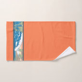 Ala Moana Diamond Head Hawaiian Surf Sign - Papaya Bad Handdoek (Handdoek)