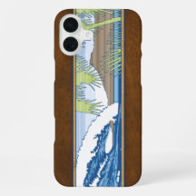 Ala Moana Hawaiaanse namaak Koa houten surf bord c