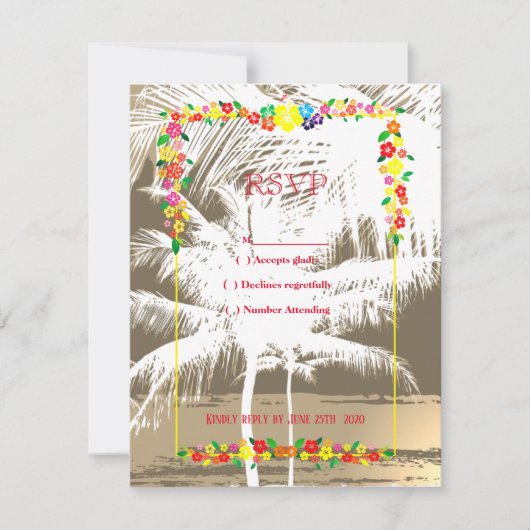 Ala Moana RSVP Kaartje (Voorkant)