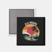Ala Moana-strand Hawaï Strand Surfen  Magneet (Voorkant / Achterkant)