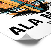 Ala Moana-strand Hawaï surfen surfer _1 Poster (Hoek)