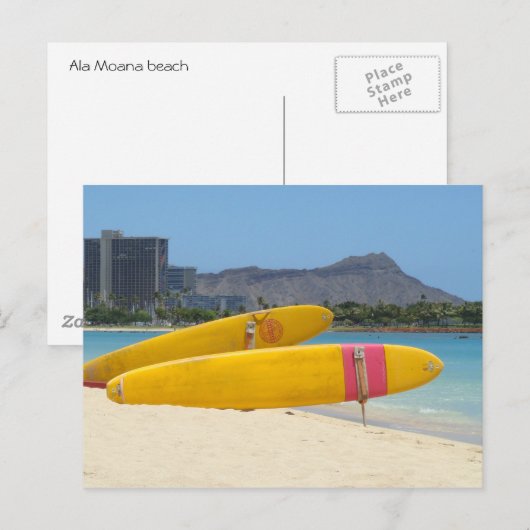 Ala Moana Surfboards Briefkaart (Voorkant / Achterkant)