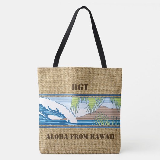 Ala MoanaHawaiian Monogram Beach Bag Tote Bag (Voorkant)
