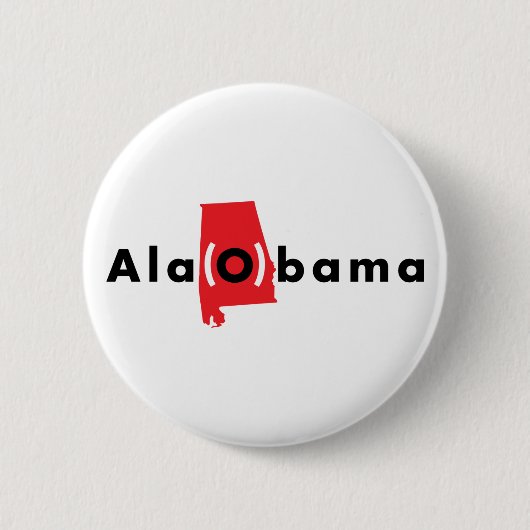 Ala(O)bama Ronde Button 5,7 Cm (Voorkant)