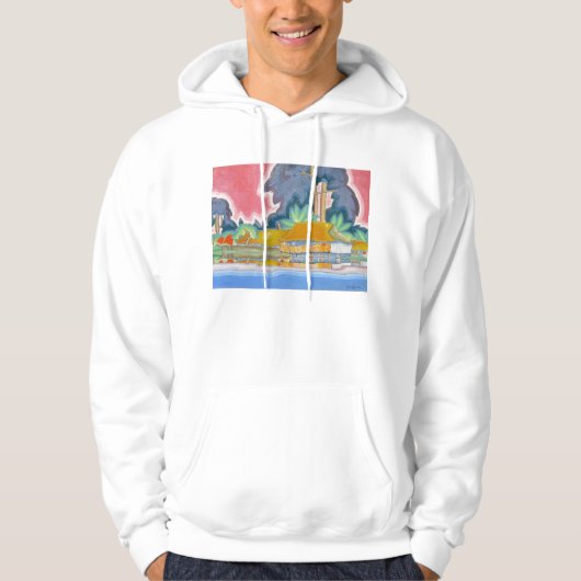 "Ala Wai, Honolulu" - Arman Manookian Hoodie (Voorkant)