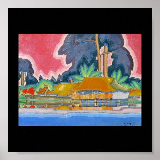 Ala Wai, Honolulu door Arman Manookian c. jaren '2 Poster (Voorkant)