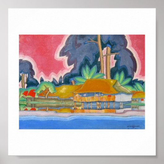 Ala Wai, Honolulu door Arman Manookian c. jaren '2 Poster (Voorkant)