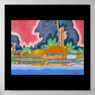 Ala Wai, Honolulu door Arman Manookian c. jaren tw Poster