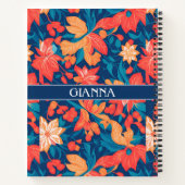 Alabai Geometrisch Kleurrijk Gepersonaliseerd Patr Notitieboek (Achterkant)