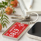 Alabama 1964 Heart of Dixie License Bord Sleutelha Sleutelhanger (Voorkant Rechts)