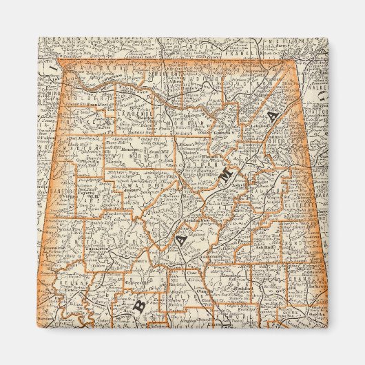 Alabama 4 magneet (Voorkant)