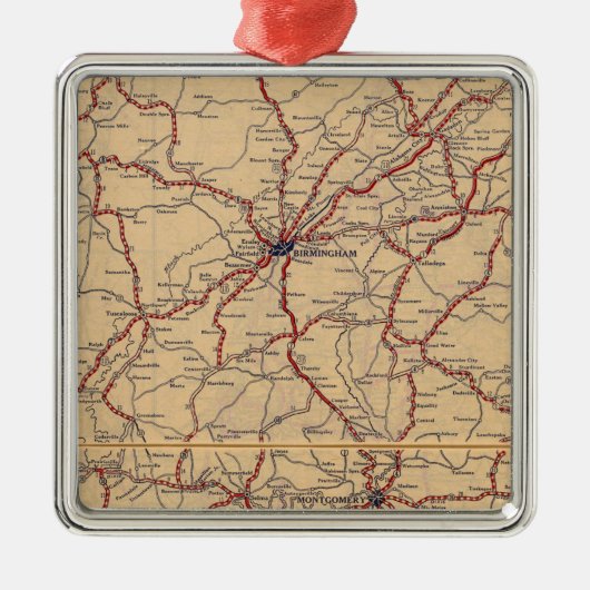 Alabama 4 metalen ornament (Voorkant)