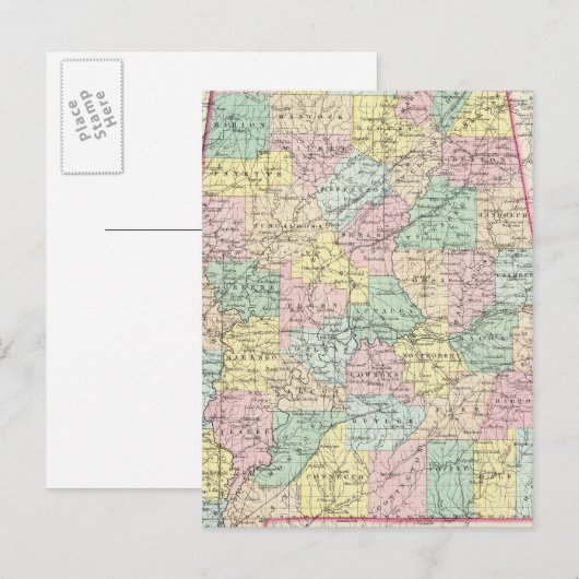 Alabama 5 briefkaart (Voorkant / Achterkant)