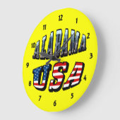 Alabama Afbeelding en Amerikaanse vlag Grote Klok (Hoek)