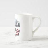 Alabama Afbeelding en Amerikaanse vlag Porselein Kop (Rechts)